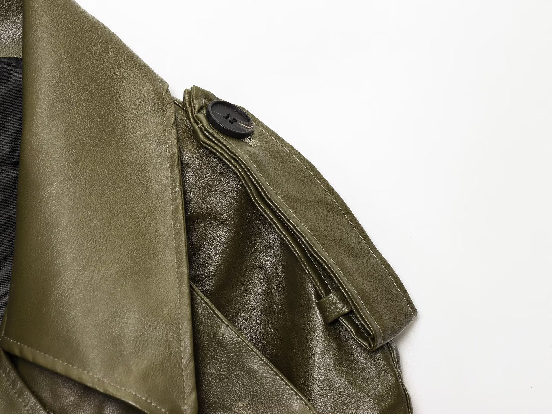 Kurze Motorradjacke aus PU-Leder Olivia