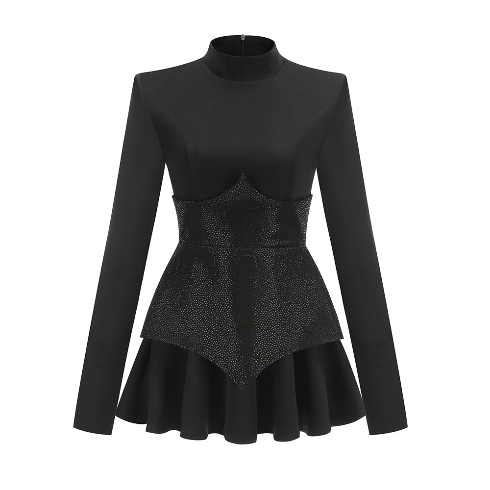 Rotes A-Linien-Kleid Christall