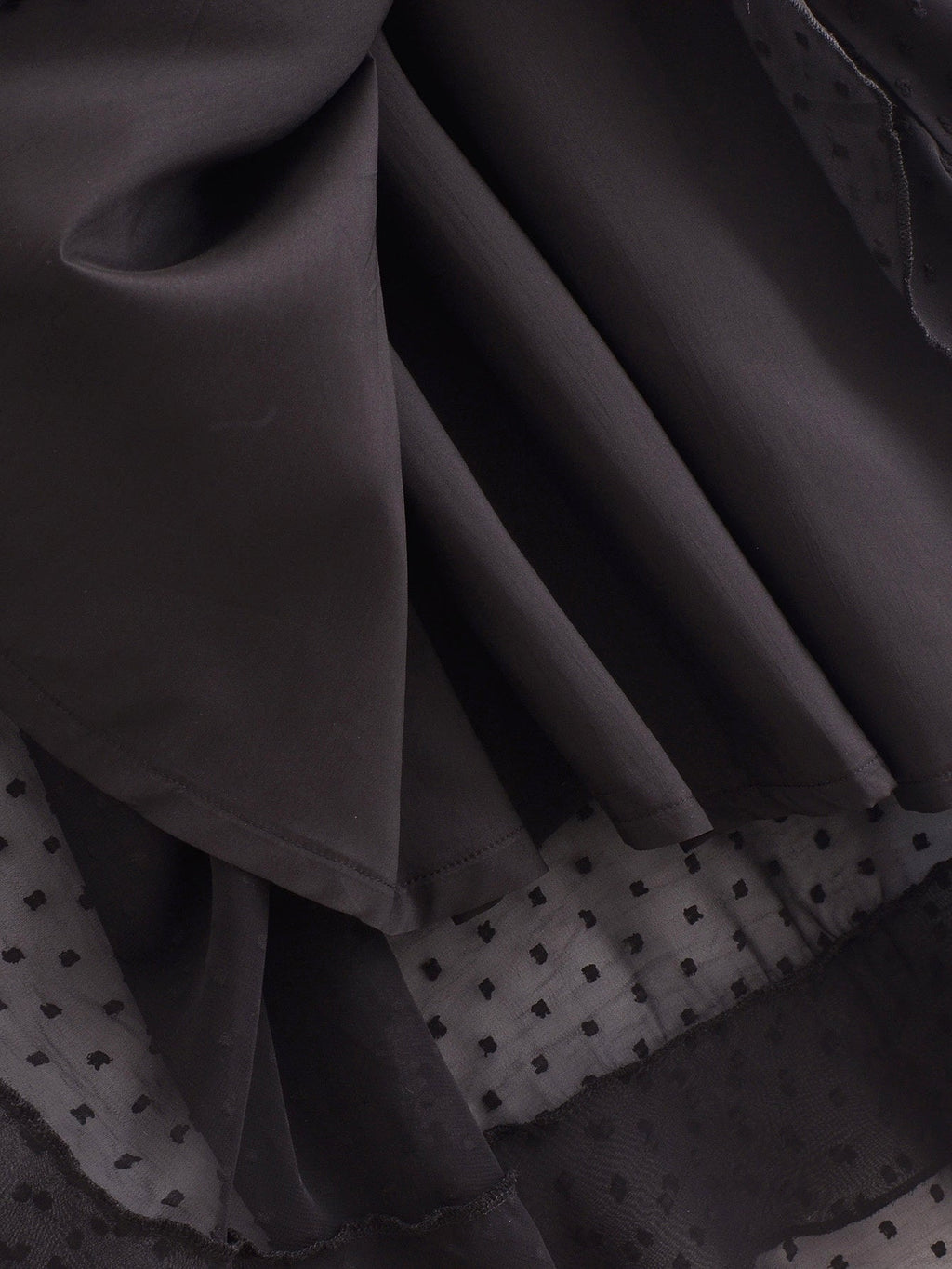 Gepunktetes Chiffon-Kleid Ebby