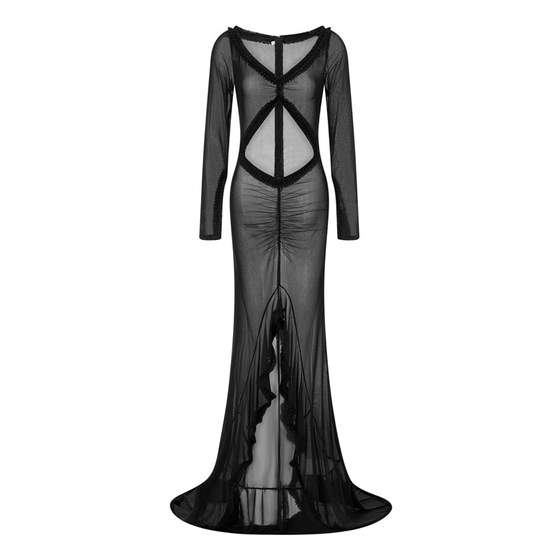 Elegantes Mesh-Maxikleid Cleopatra