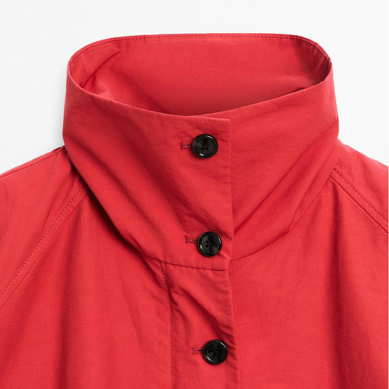 Rote Jacke mit Reißverschluss Ruby