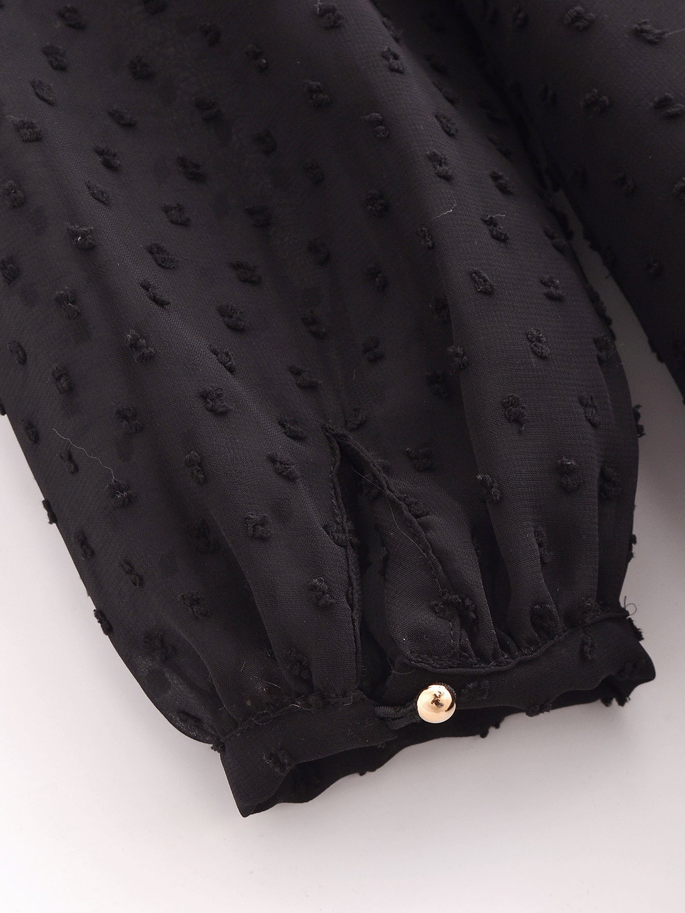 Gepunktetes Chiffon-Kleid Ebby