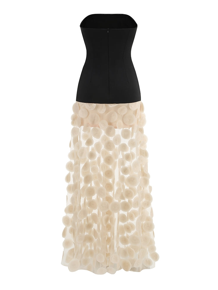 Gepunktetes Mesh-Kleid Chloe