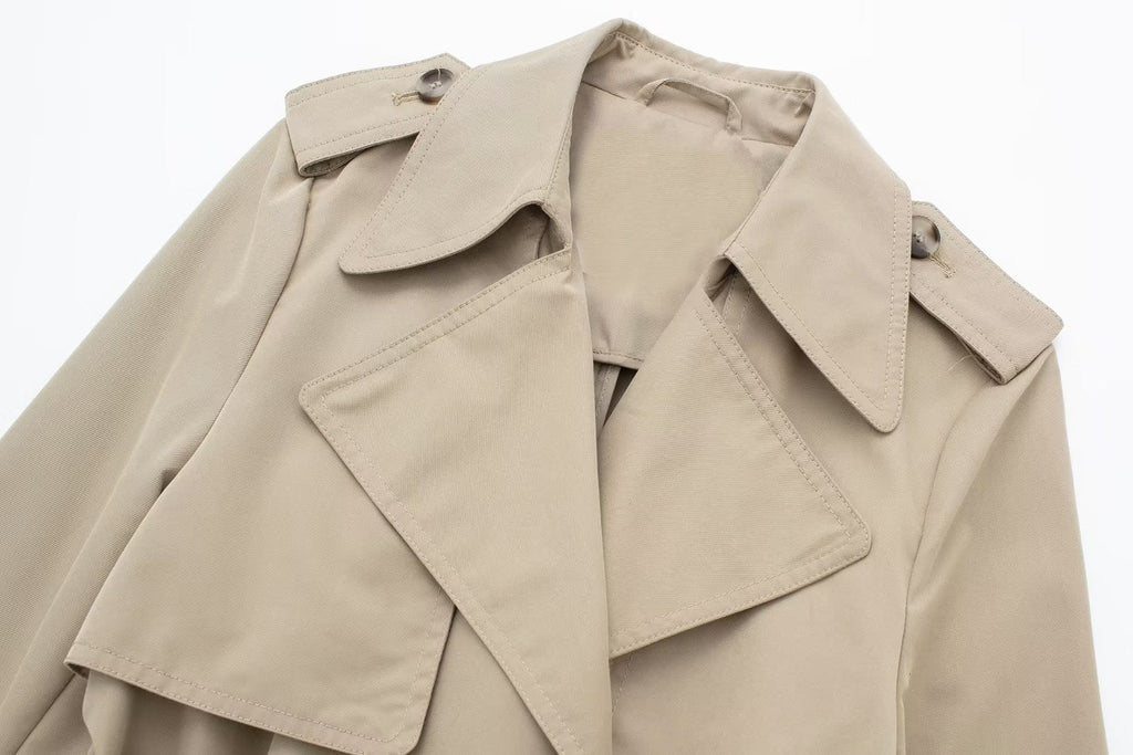 Trenchcoat mit Revers und Gürtel Charles