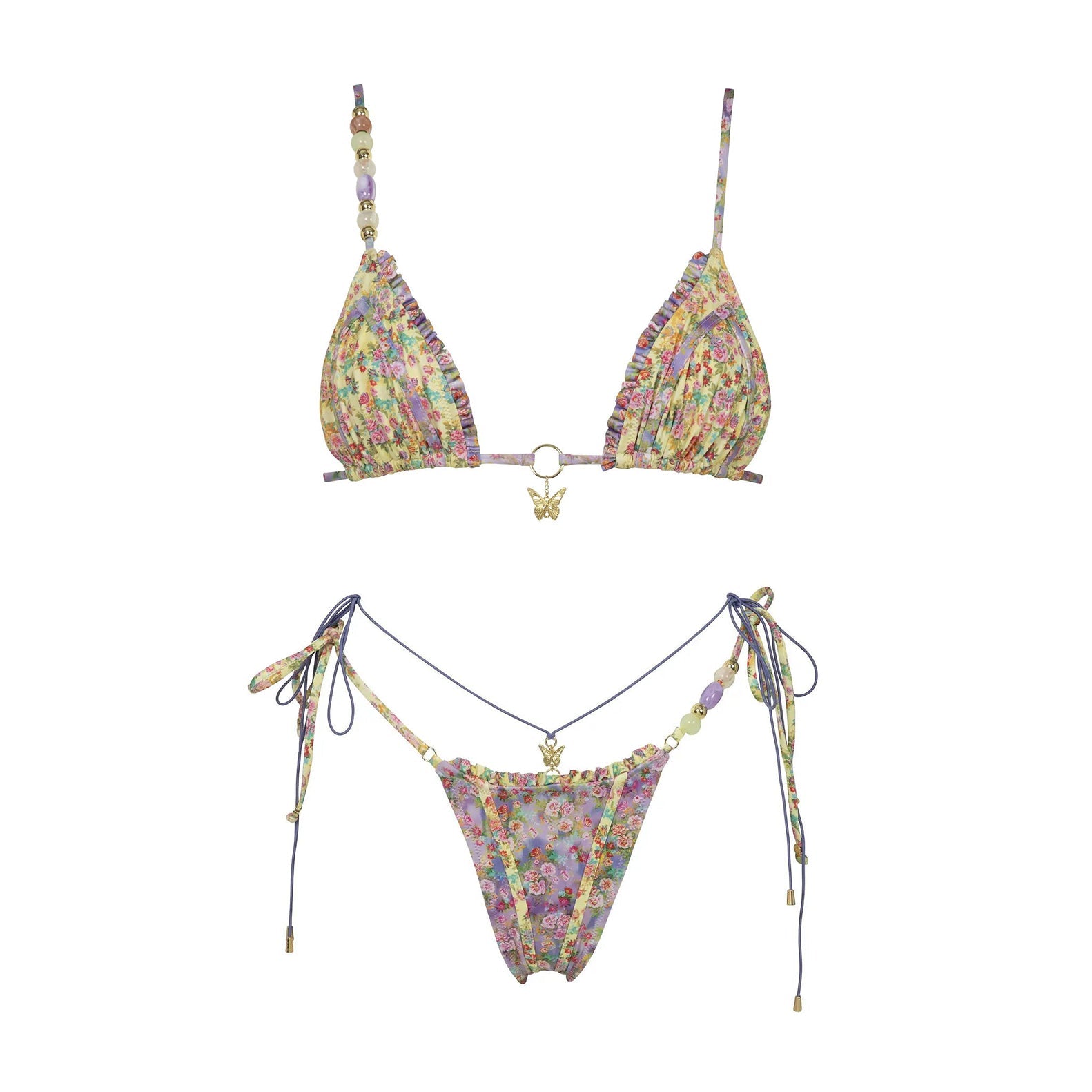 3-teiliges Bikini-Set Mariposa