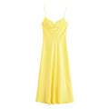 Langes Kleid Silky | Seidiges Maxikleid | JUQQA