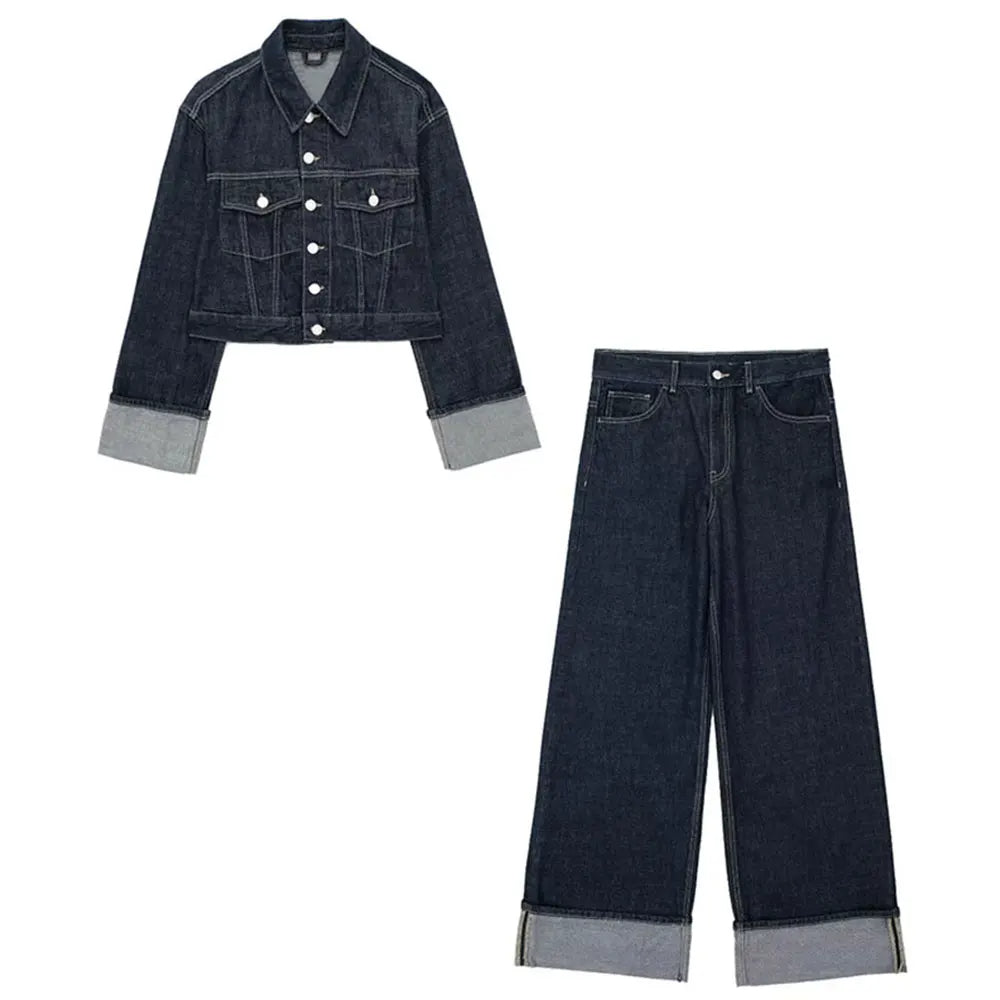 Zweiteiliger Vintage-Denim-Anzug Bonny