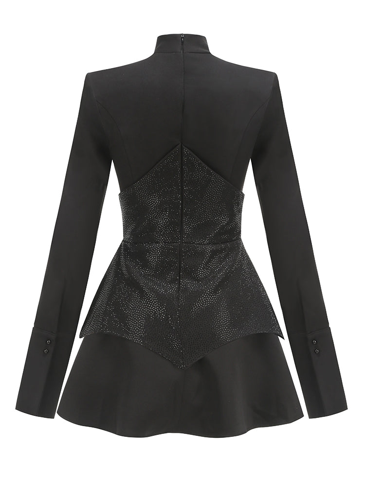 Rotes A-Linien-Kleid Christall