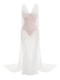 Abendkleid Donna | V-Ausschnitt Bustier | JUQQA