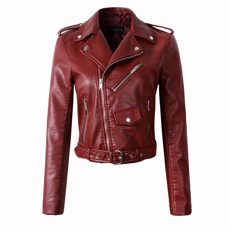 Motorrad-Lederjacke aus Kunstleder Tokyo