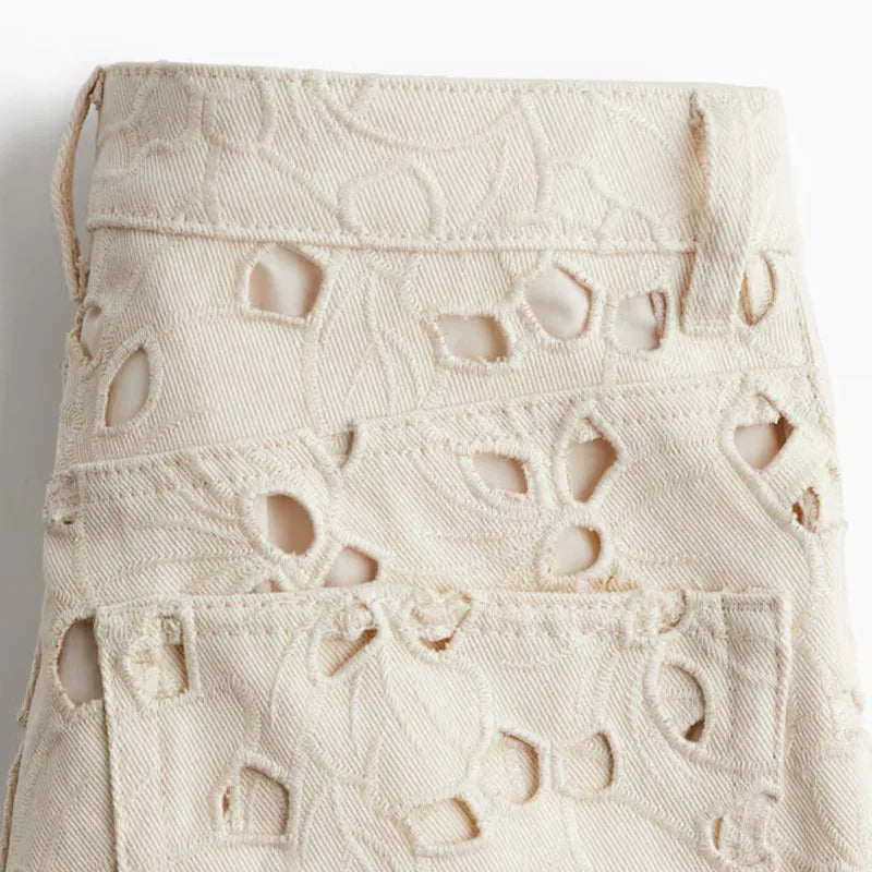 Denim Hose Ivory
