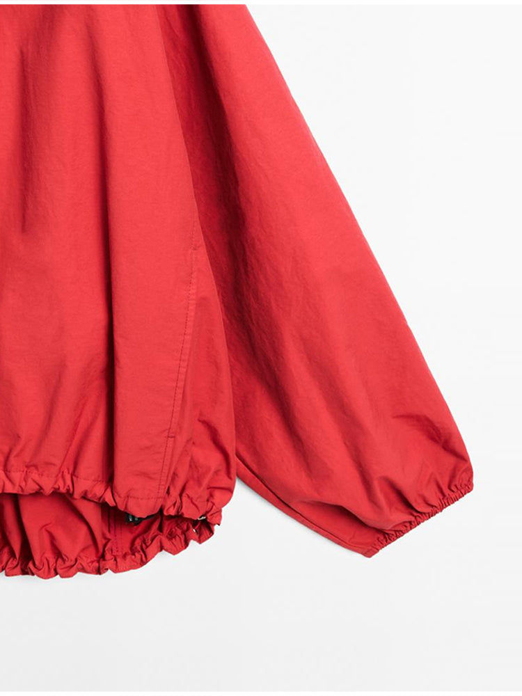 Rote Jacke mit Reißverschluss Ruby