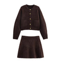 Autumn Strickset | Strickjacke & A-Linien-Rock | JUQQA