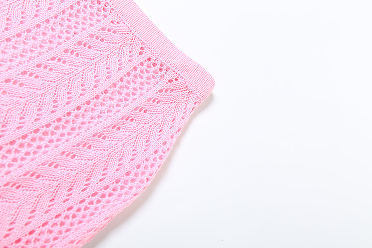Gestrickter Zweiteiler Rose