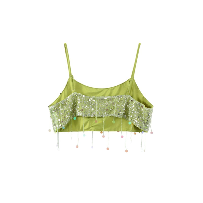 Pailletten Zweiteiler Lemon