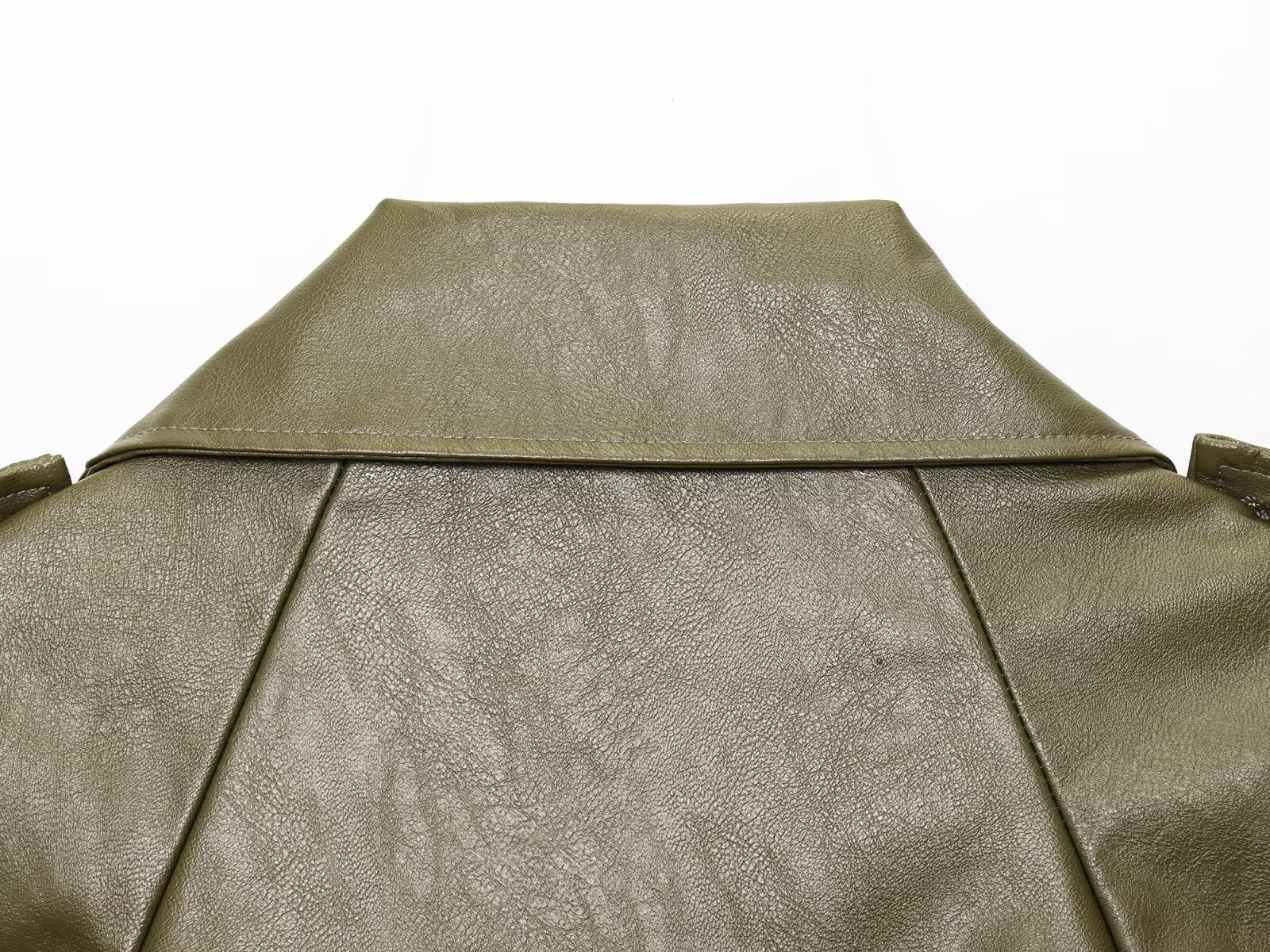 Kurze Motorradjacke aus PU-Leder Olivia