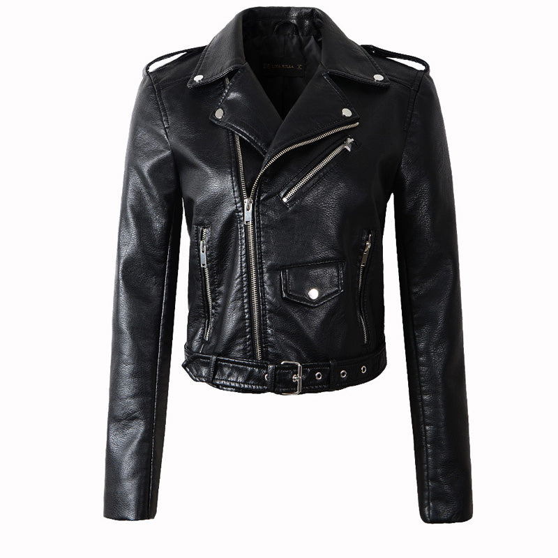 Motorrad-Lederjacke aus Kunstleder Tokyo