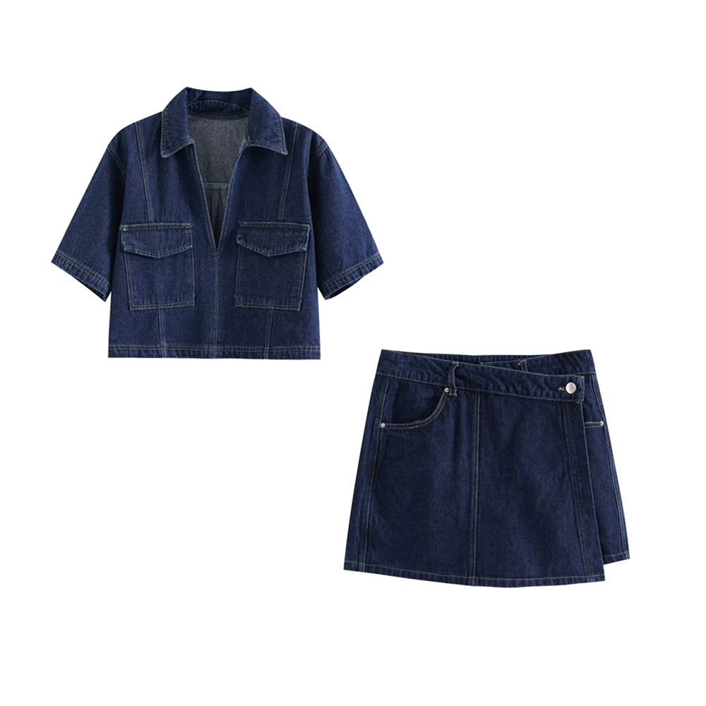 Zweiteiliges Denim-Set Devon