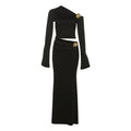 Eleganter Zweiteiler Lola | Orange/Schwarz | JUQQA