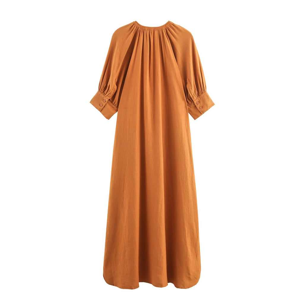 Lässiges Midi-Kleid Copper