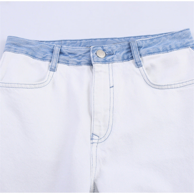 Patchwork Jeans-Set Baby