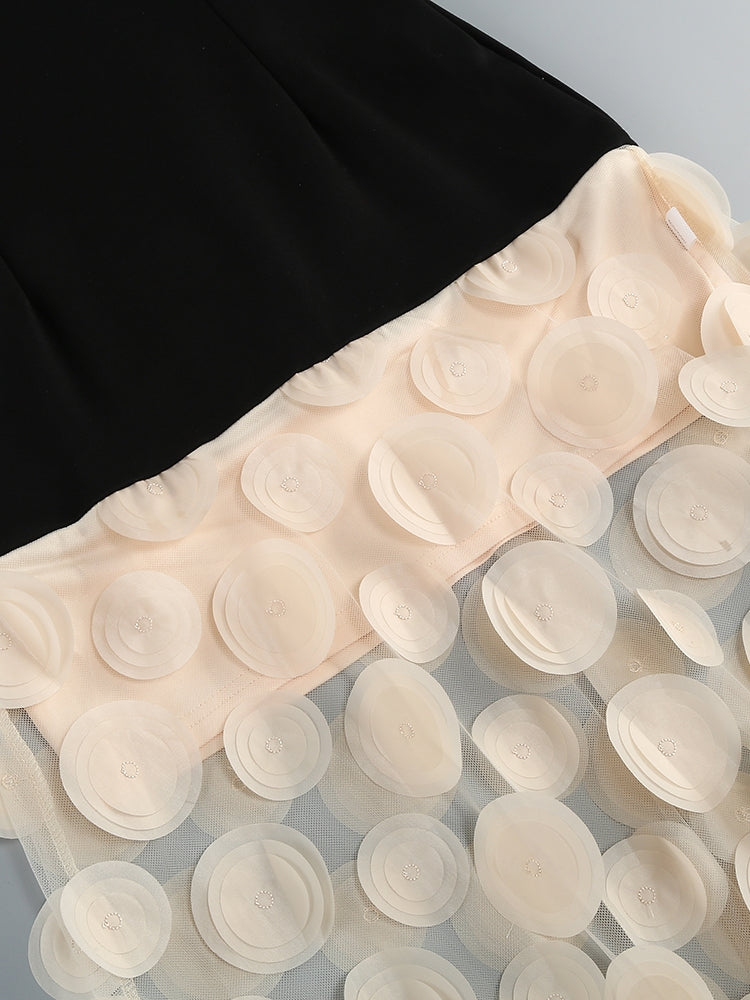 Gepunktetes Mesh-Kleid Chloe
