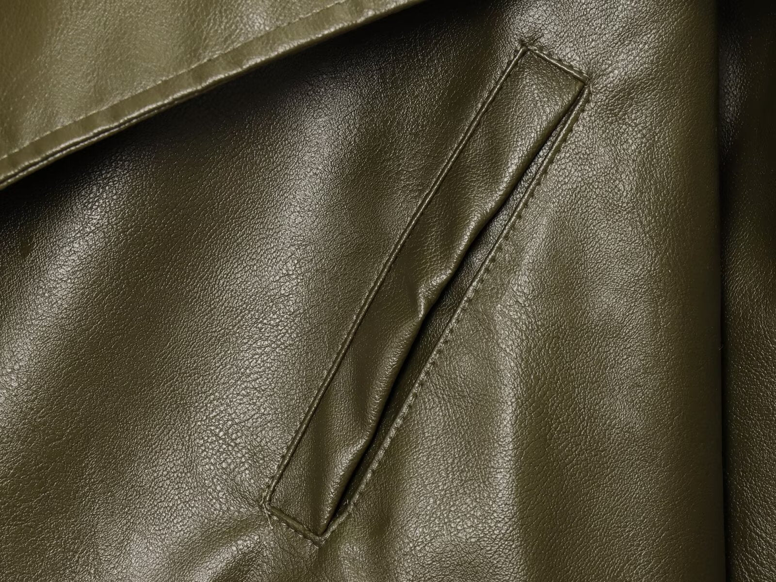 Kurze Motorradjacke aus PU-Leder Olivia