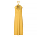 Neckholder-Kleid Pearl | Rückenfrei Maxikleid | JUQQA
