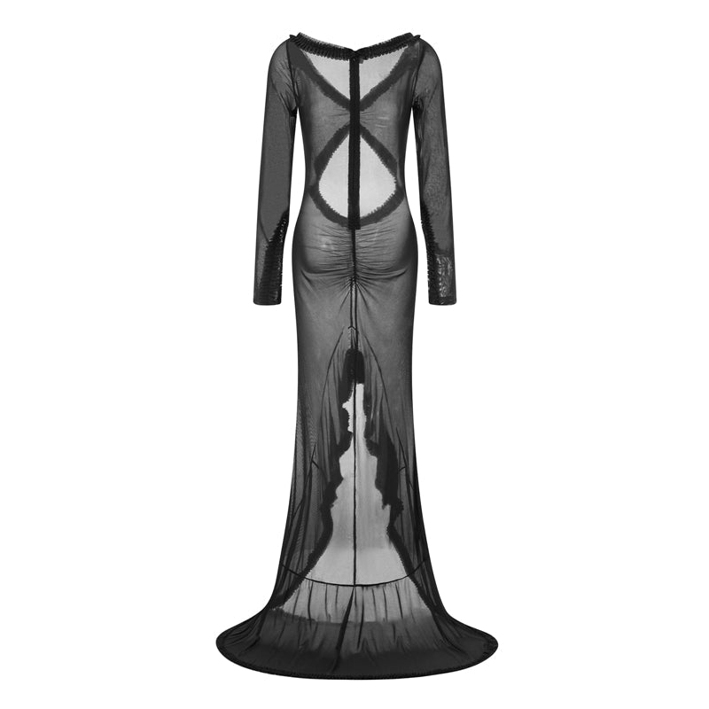 Elegantes Mesh-Maxikleid Cleopatra