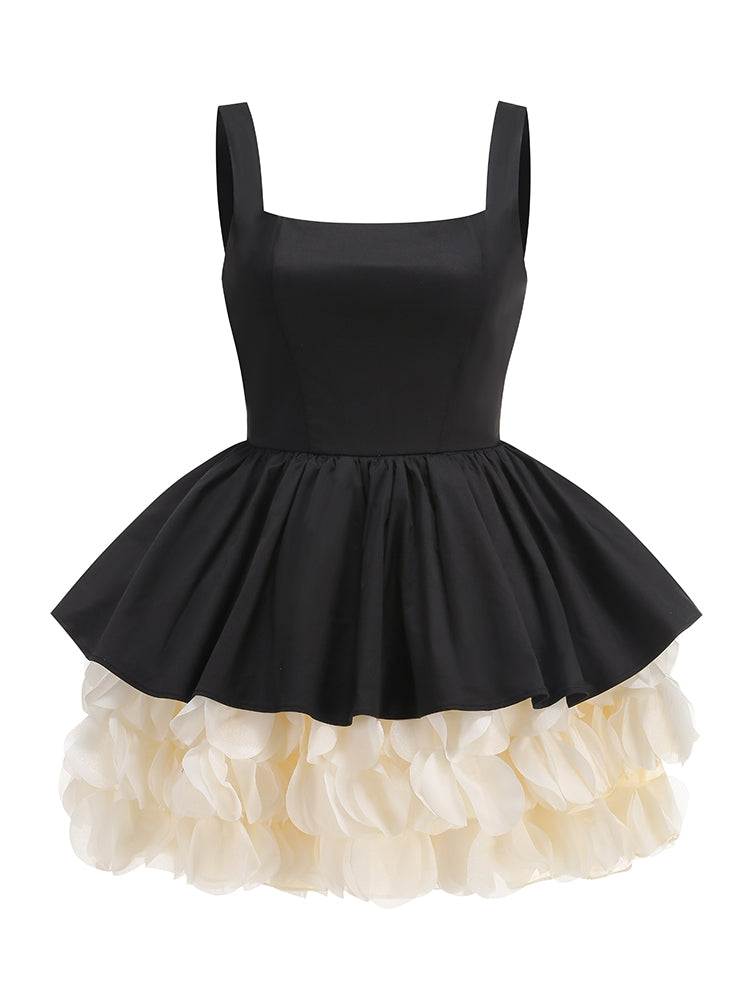 Schwarzes Mini-Kleid Cinderella
