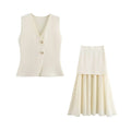 Gestricktes Set Wimbledon | Strick-Zweiteiler | JUQQA