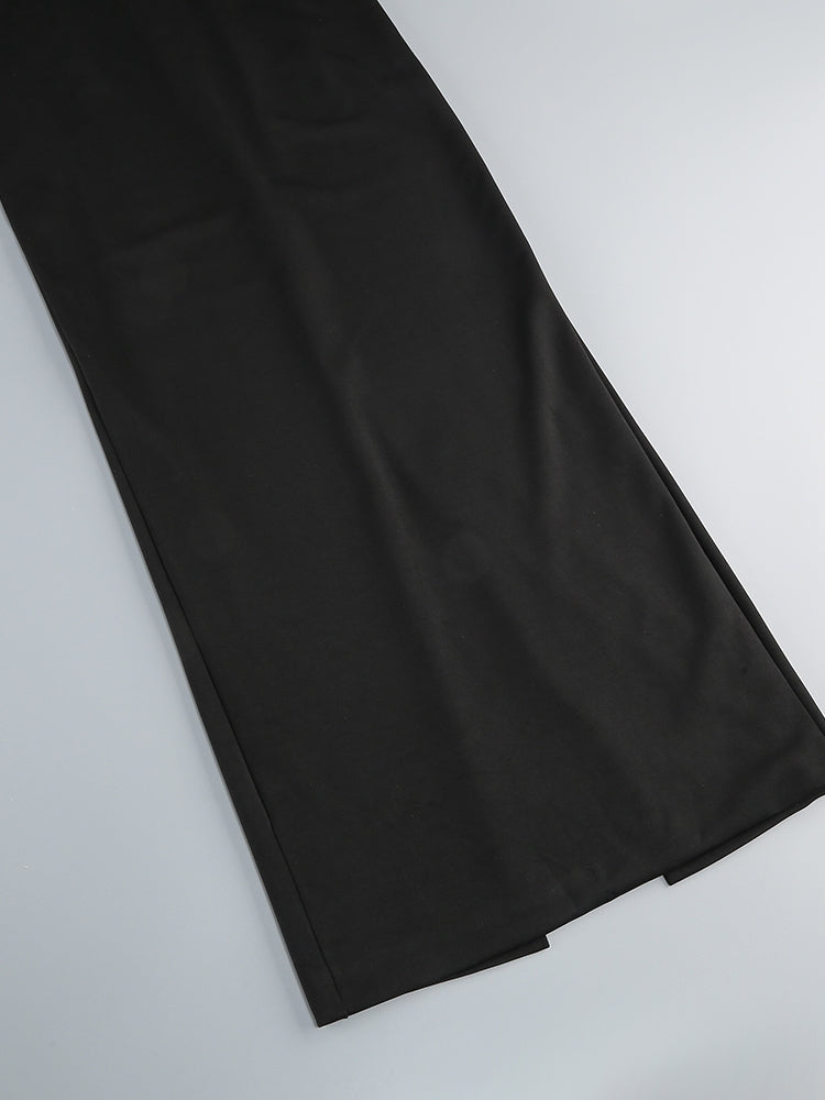 Schwarzes Abendkleid mit Schleife Mila
