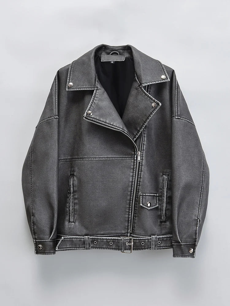 Vintage-Jacke aus Kunstleder