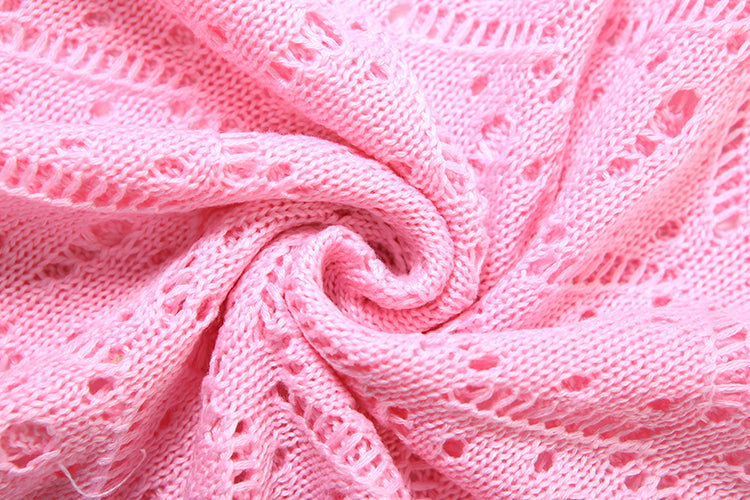 Gestrickter Zweiteiler Rose
