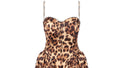 Midi Kleid Corsage Leo | Leoparden-Print | JUQQA