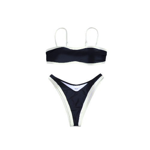 Schwarzer Bikini-Badeanzug Devon