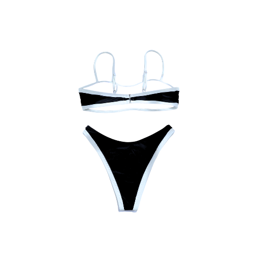 Schwarzer Bikini-Badeanzug Devon