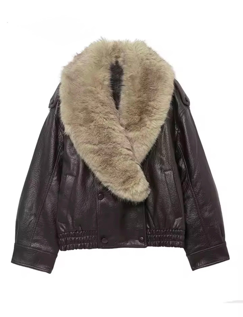 Barry Faux Leather Jacket I JUQQA