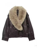 Barry Faux Leather Jacket I JUQQA