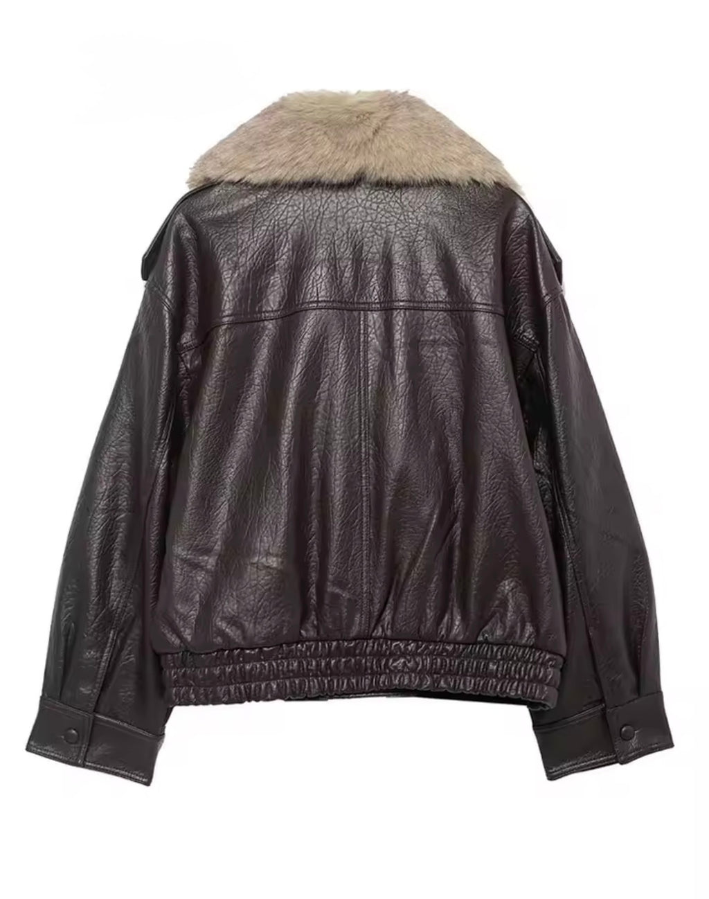 Barry Faux Leather Jacket I JUQQA