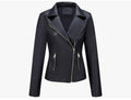Modische Lederjacke | PU-Leder Damen | JUQQA